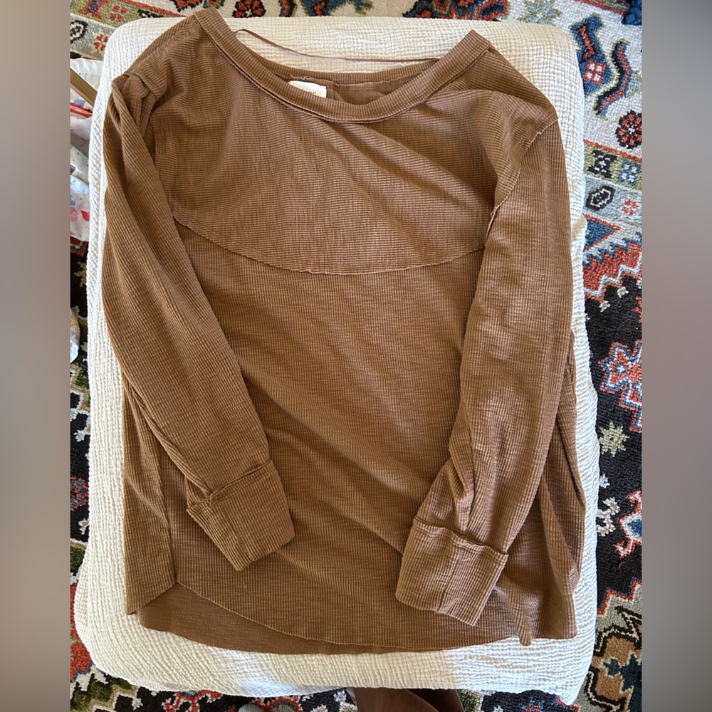 Bohme brown tunic lightweight sweater
